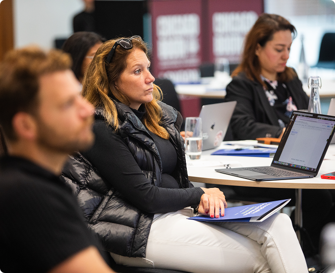 Hospitality professionals in a meeting